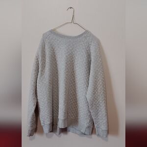 Mens Gray Quilted Sweater